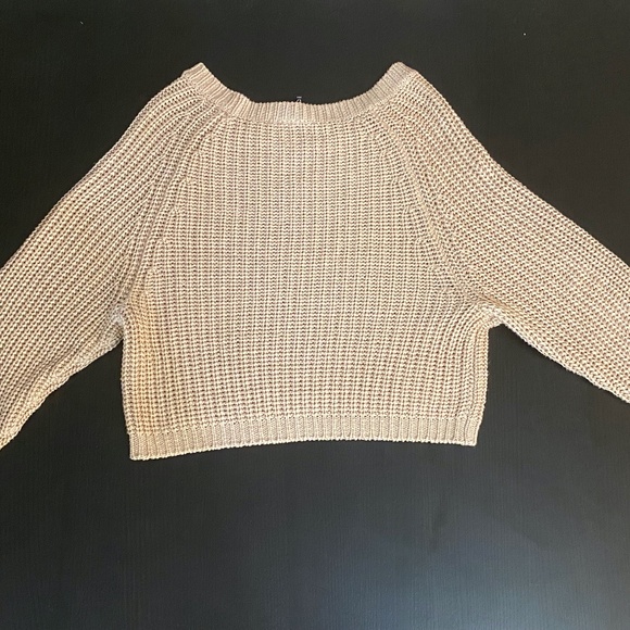 Knit Crop Top Sweater - Picture 2 of 3